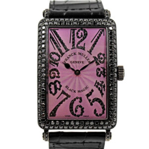 Franck Muller "Black Magic " 18k Blackened White Gold & Black Diamond Wristwatch Ltd 24/400, Ref 1000 SC D
