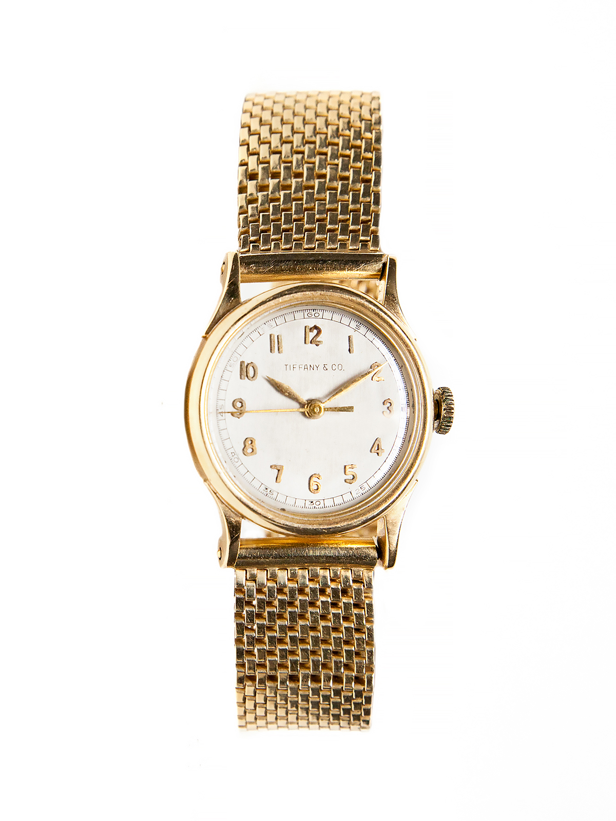 IWC for Tiffany & Co. 14k Yellow Gold Bracelet Watch c. 1940s