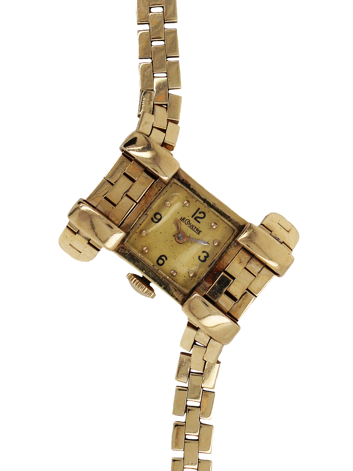 LeCoultre 14k Yellow Gold Vintage Lady's Wristwatch, c. 1940's