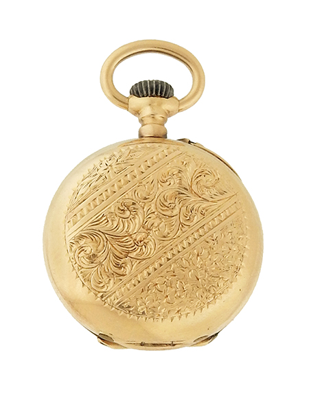 LE ROY & FILS, 18kRG 'Lilliputian' Open Face Pendant Watch c. 1880