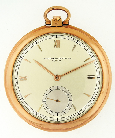 Vacheron & Constantin 18kPG Open Face Pocket Watch