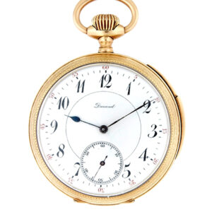 Swiss "Dunand" 14k PG Quarter Repeater Open Face Pocket Watch