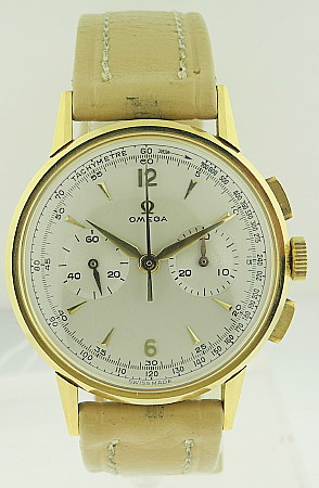 Omega 18k Yellow Gold Chronograph Circa 1960's