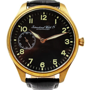 IWC Schaffhausen Gold Plated Watch with large custom case