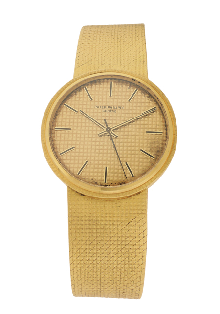 Patek Philippe 18k Yellow Gold Automatic Bracelet Watch with Center Seconds Ref. 3563.3, c. 1980s