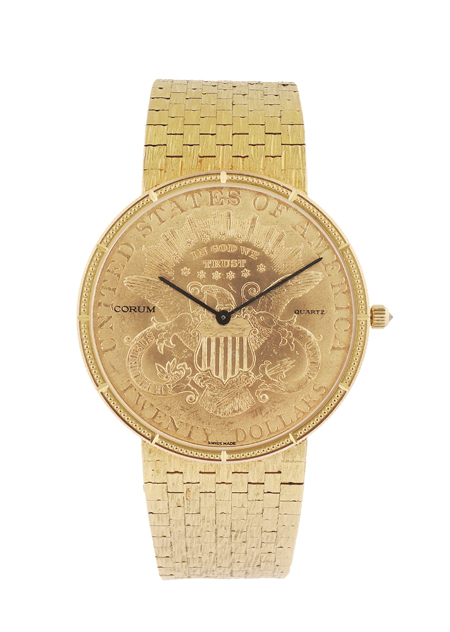 Corum $20 Gold Coin Bracelet Watch