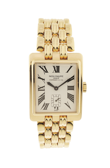 Patek Philippe Rectangular "Gondolo" 18k Yellow Gold Bracelet Watch