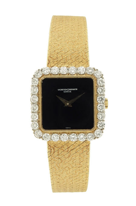 Vacheron & Constantin Square 18k Yellow Gold & Diamond Ladies' Bracelet Watch c. 1970