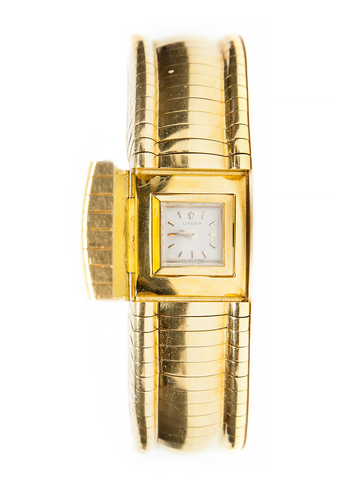 Omega (Ref 8029) 18k Yellow Gold Concealed Dial Ladies' Bracelet Watch