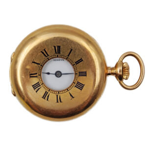 Patek Philippe 18k Yellow Gold Demi-Hunter 32.5mm Pocket Watch