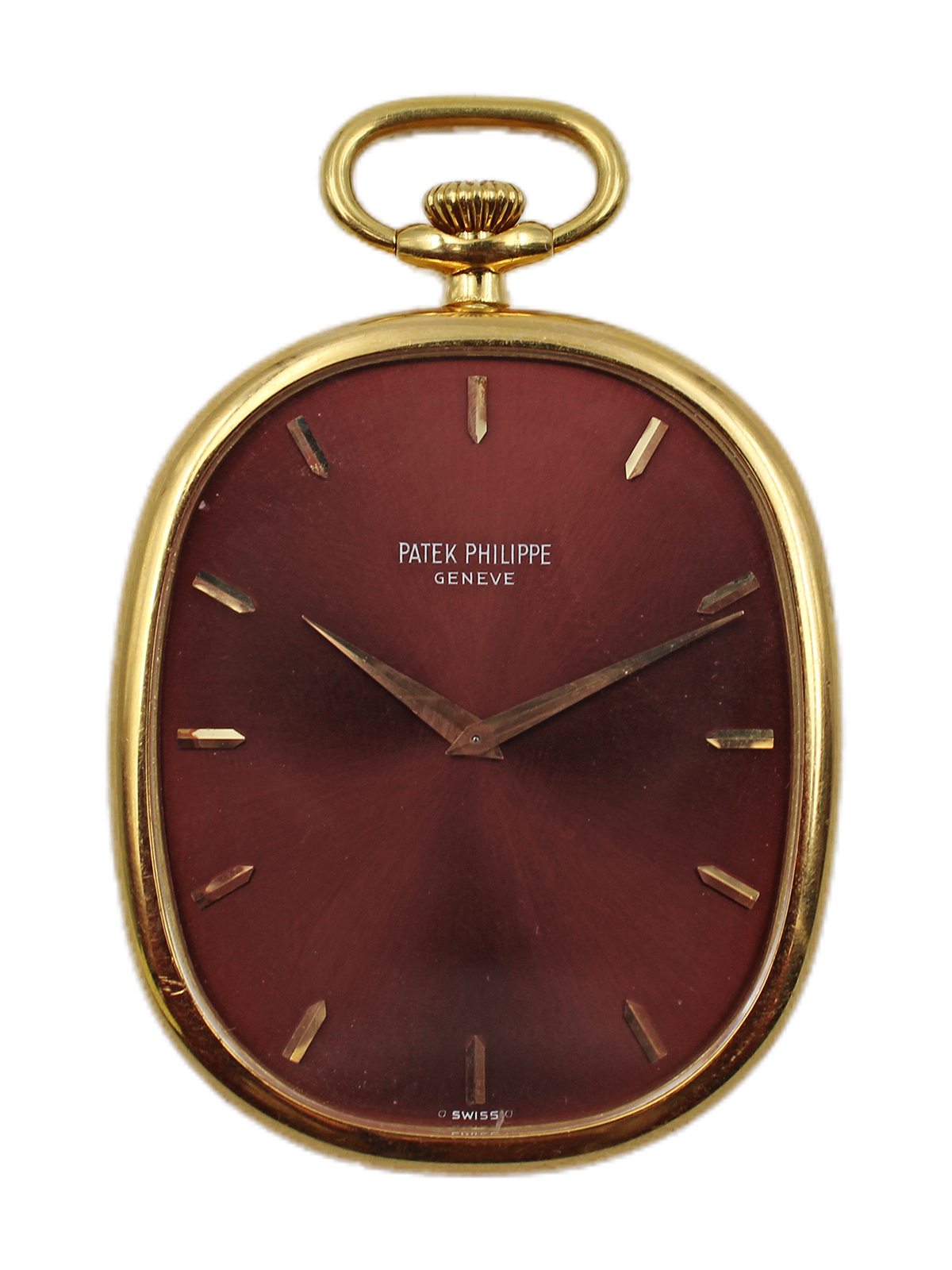 Patek Philippe "Ellipse" 18k Yellow Gold Open Face Pocket Watch w/ Extract c. 1976, Ref 874