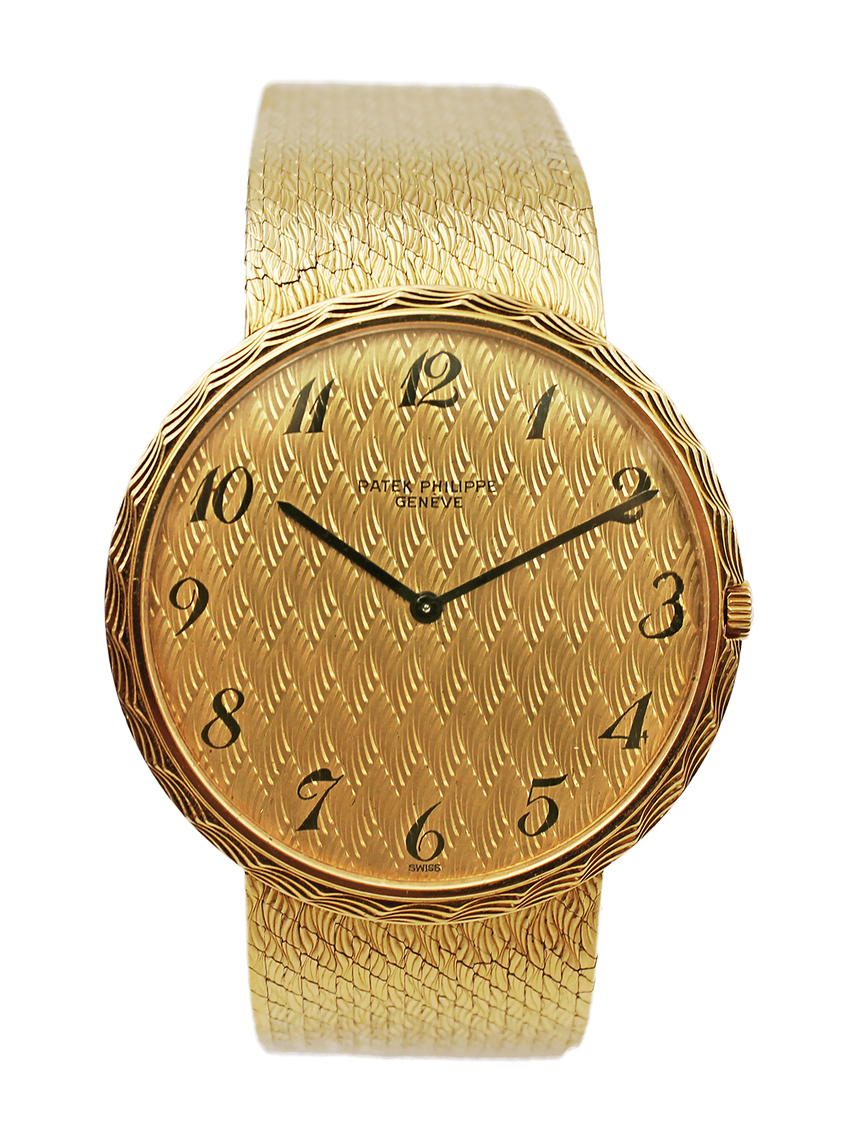 Patek Philippe "Calatrava" 18k Yellow Gold Bracelet Watch w/ Extract c. 1971, Ref 3588/2