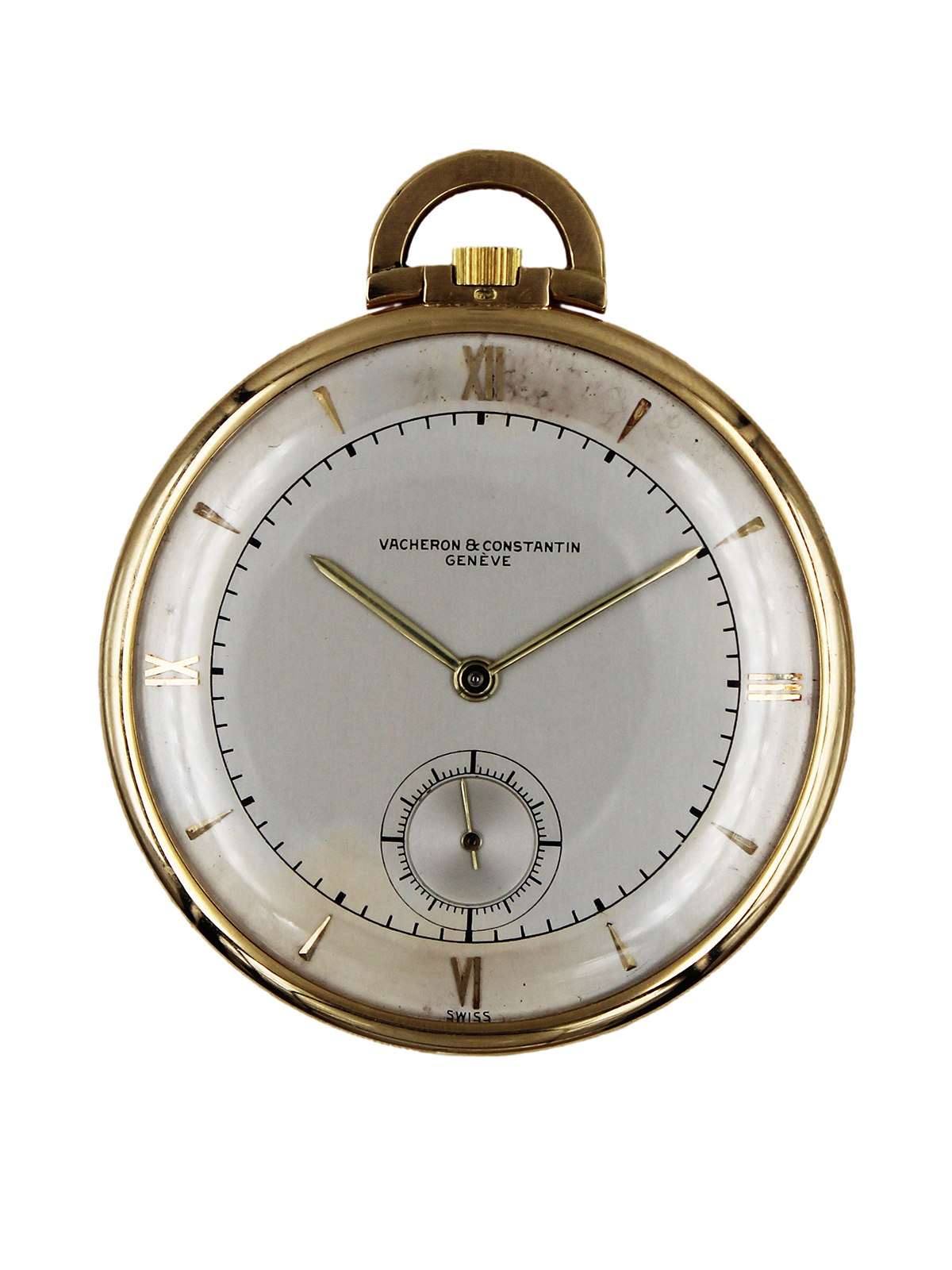 Vacheron & Constantin 18k Yellow Gold 48mm Open Face Pocket Watch