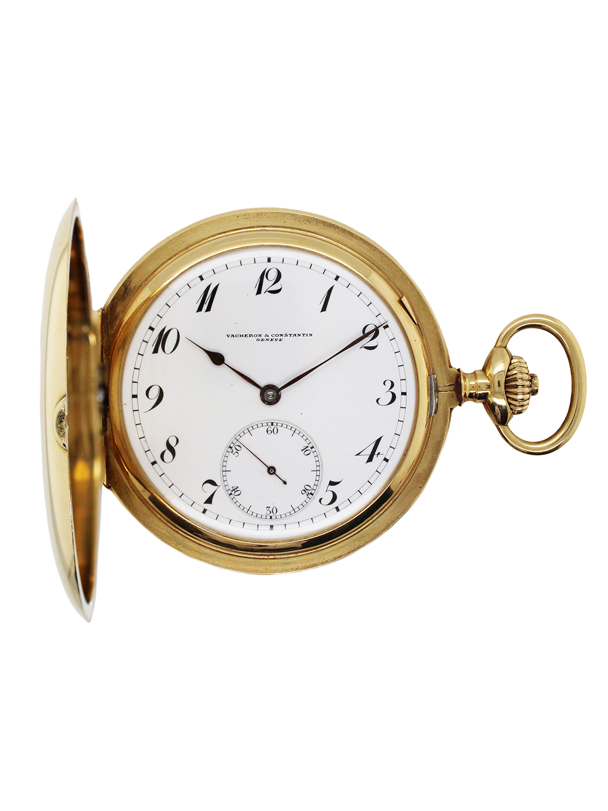 Vacheron & Constantin 18k Yellow Gold Chronometer Hunting Case Pocket Watch c. 1920s, 53mm 110g