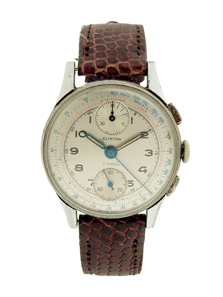 Clinton Vintage Stainless Steel Chronograph Wristwatch (Ref 178)