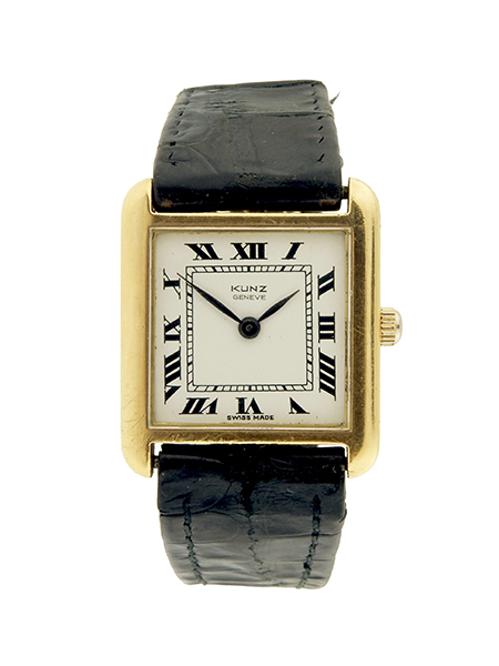 Kunz Geneve 18k Yellow Gold Wrist Watch