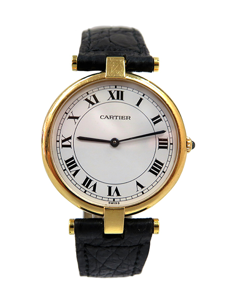 Cartier (Ref 12851) 18k Yellow Gold "Vendome" Wrist Watch