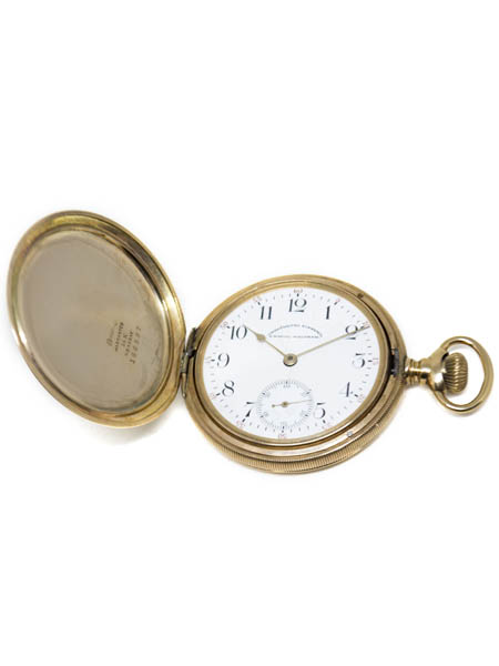 Waltham "Cronometro Supremo" 14k Yellow Gold Hunter-Case Pocket Watch