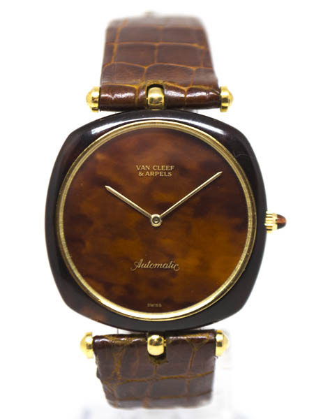 Van Cleef & Arpels, Gerald Genta (Ref 17956) 18k Yellow Gold & Wood Automatic Wristwatch