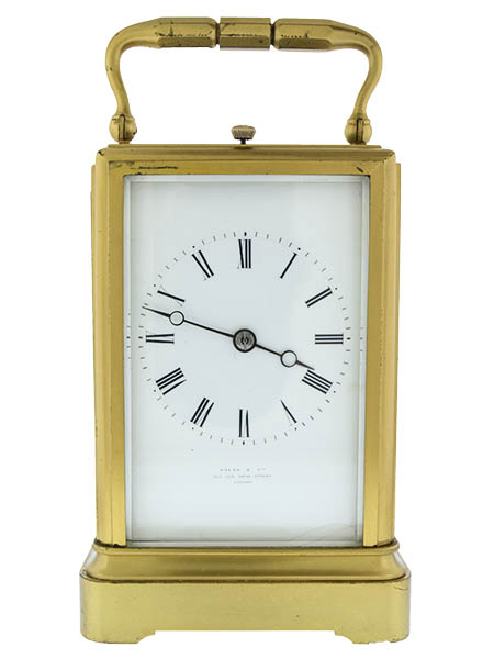 English Payne & Co. One-Piece Carriage Clock C. 1880's