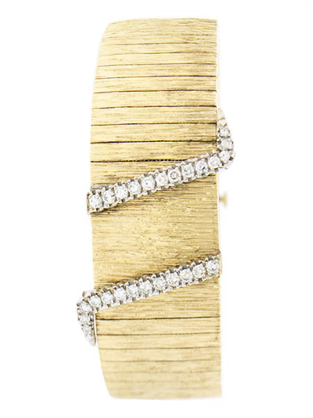 Baume & Mercier 14k Yellow Gold Covered Ladies' Bracelet Watch with Diamond Accent