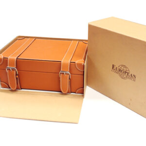 European Watch Company Fitted Display Box with Outer Box, 2 Extra Watch Straps, and a Certificate of Origin and Guarantee