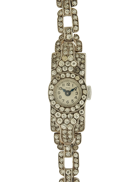 Swiss Rivo Lady's Bracelet Watch, Sterling & Marcasite c.1950's