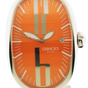 Grimoldi, SS Auto-Date W/Orange Dial, Circa 2000'/Never worn/Complete