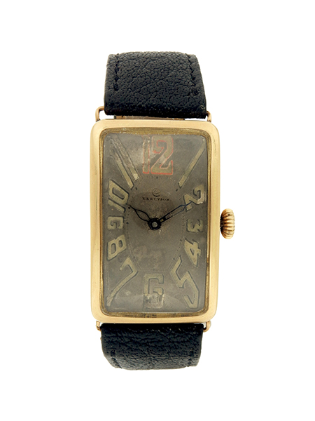 Election Large 14k Rose Gold Swiss Wrist Watch c. 1920s