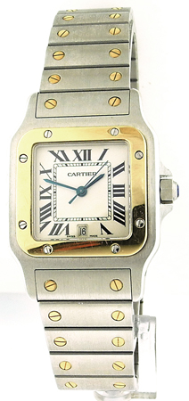 Cartier 2-Tone SS & 18k YG Santos Galbee Men's Wristwatch, Ref. W20011C4