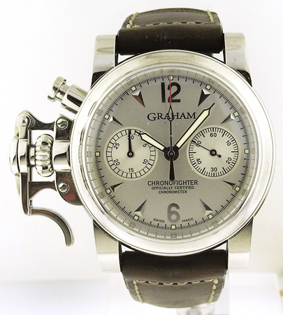 Graham London Stainless Steel Chronofighter Oversize, Retail $ 7.900