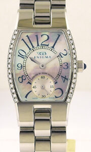 Enigma SS & Diamond Lady's Bracelet Watch Designed by 'Gianni Bulgari'