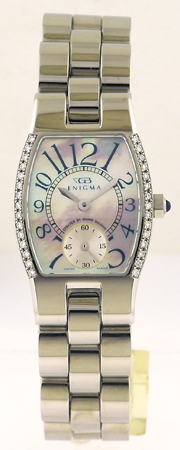 Enigma SS & Diamond Lady's Bracelet Watch Designed by 'Gianni Bulgari'