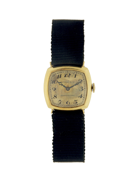 Tiffany & Co.18k Yellow Gold Wristwatch with Movement by Agassiz Watch Co. c. 1920s