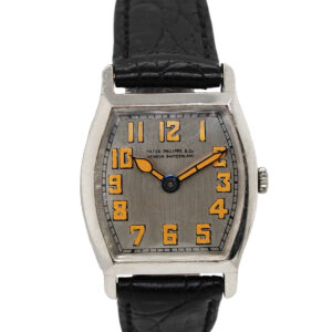 Patek Philippe Platinum Vintage Tonneau Shape, Circa 1920's