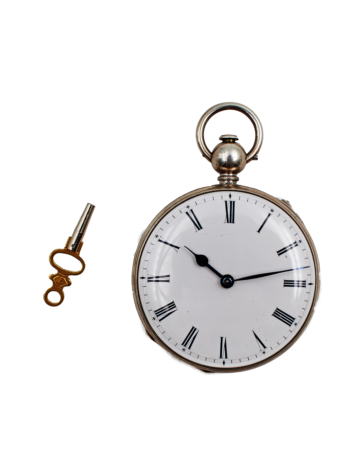 Swiss Silver & Gold, Hour & Half-Hour Striking Open Face Pocket watch w/ repeater, c. 1860