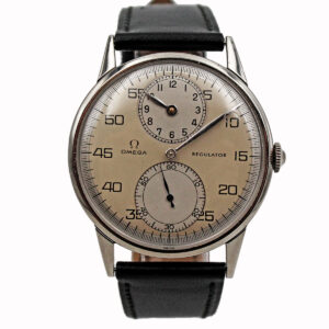 Omega "Regulator" Prototype. Round Stainless Steel, Piece Unique.