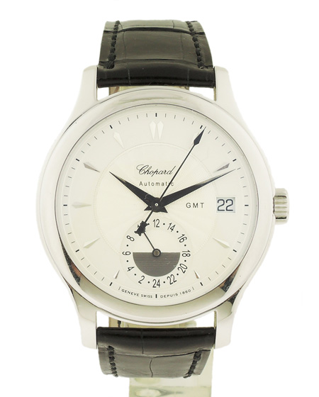 Chopard 18k WG "L.U.C. Automatic GMT" Two-Time-Zone Wristwatch, Ref. 16/1867, Ltd. 111/1860