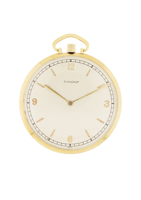 Jaeger-LeCoultre Large 18k Yellow Gold Open Face Pocket Watch