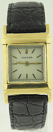 Cartier 18k Yellow Gold Marine with Omega Movement Circa 1933