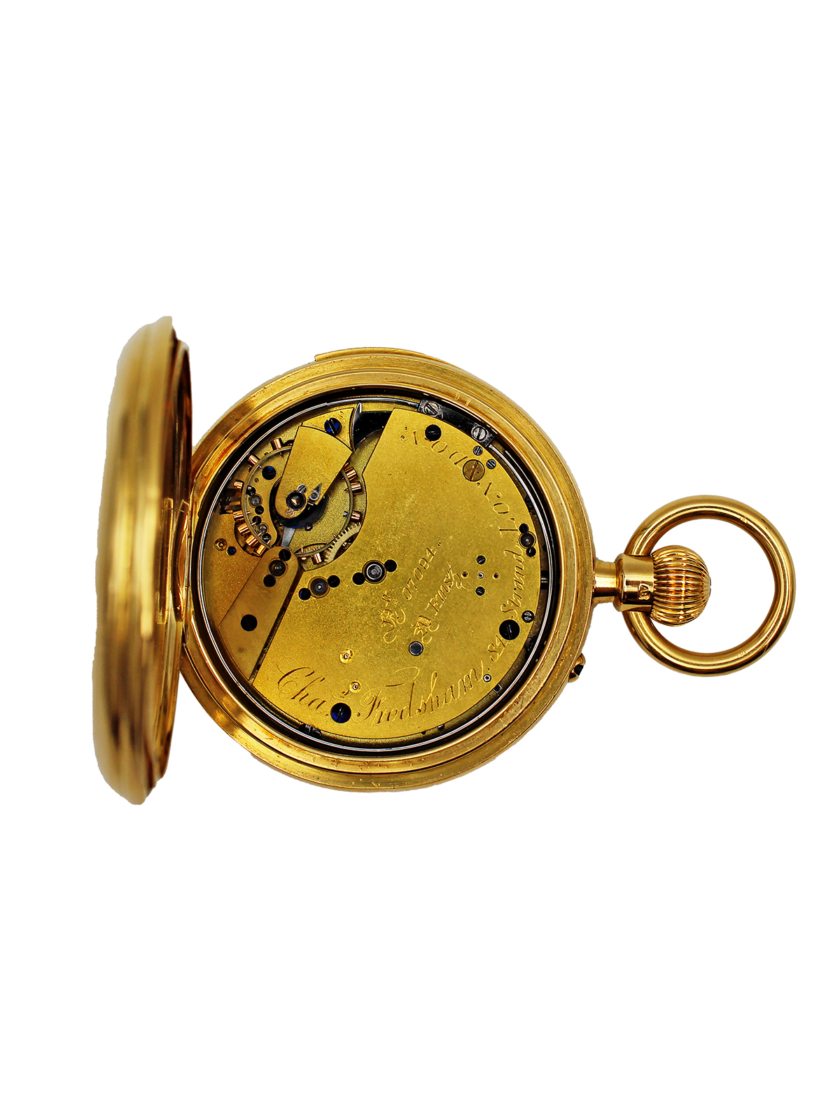 Charles Frodsham, London 18K Yellow Gold Open Face Minute Repeater