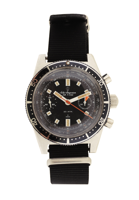 Jules Jurgensen Stainless Steel Chronograph Divers Watch, c.1960s