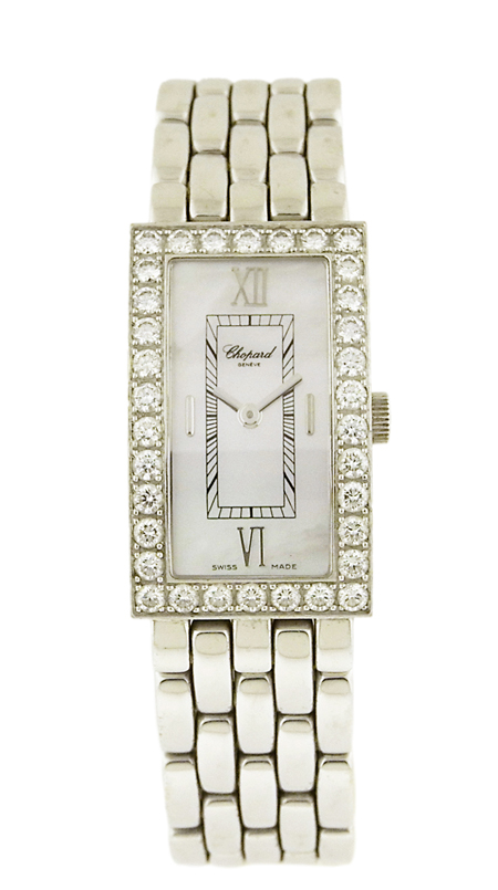 Chopard 18k White Gold w/Diamonds Lady's Bracelet Watch, Ref. 4881