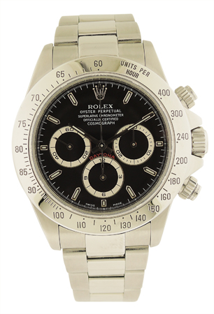 Rolex Daytona Men's Stainless Steel Watch with chronograph functions