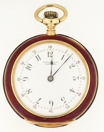 Patek Philippe, Retail for Tiffany & Co. Lady's 18k YG Open Face Pendant Watch c.1894