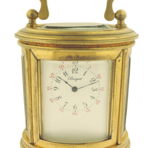 Breguet Ref. 2130 Gilt Miniature Oval Carriage Clock Circa 1910