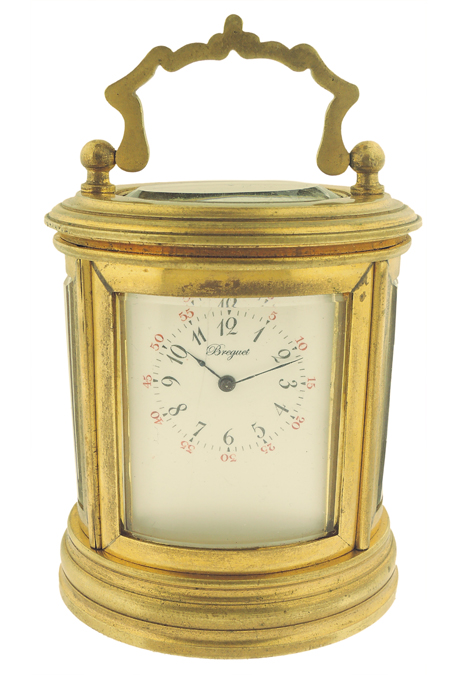 Breguet Ref. 2130 Gilt Miniature Oval Carriage Clock Circa 1910