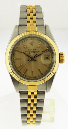 Rolex Yellow Gold and Stainless Steel Ladies Bracelet Watch