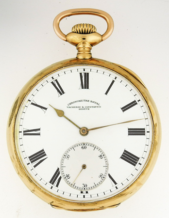 Vacheron Constantin: Chronometer Royal, 18k Yellow Gold, Open Face, c.1920's