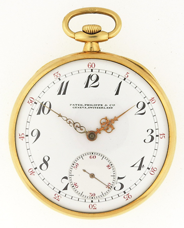 Patek Philippe & Cie Fine Gold Open Face Pocket Watch, c. 1921